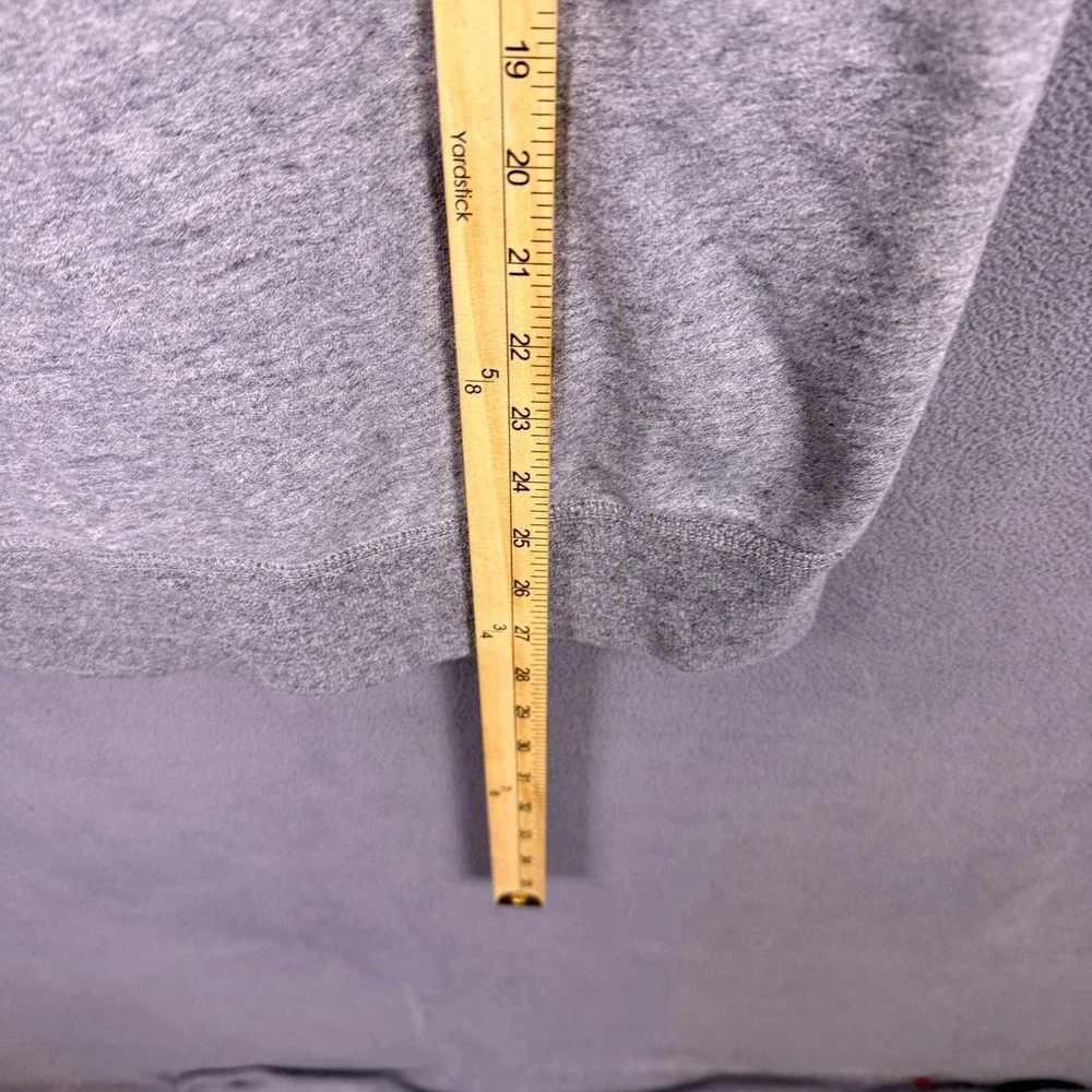 J Crew Vintage Fleece Sweatshirt Mens Large Gray Raglan Crewneck Pullover